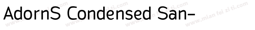 AdornS Condensed San字体转换